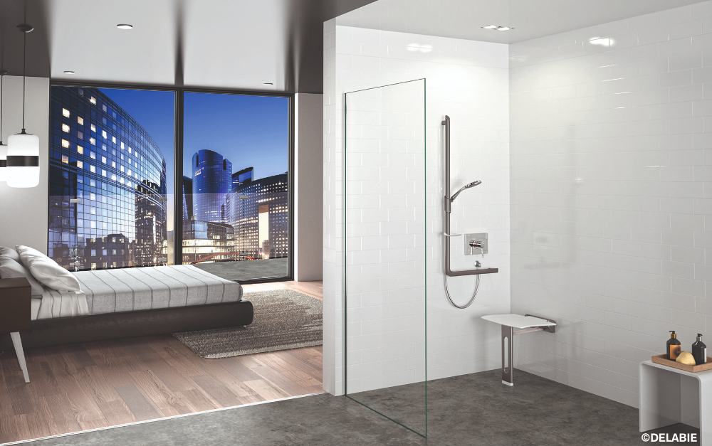 Met de Be-Line&reg; grepen en douchezitjes blinkt ook utiliteitssanitair uit in esthetiek